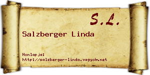 Salzberger Linda névjegykártya